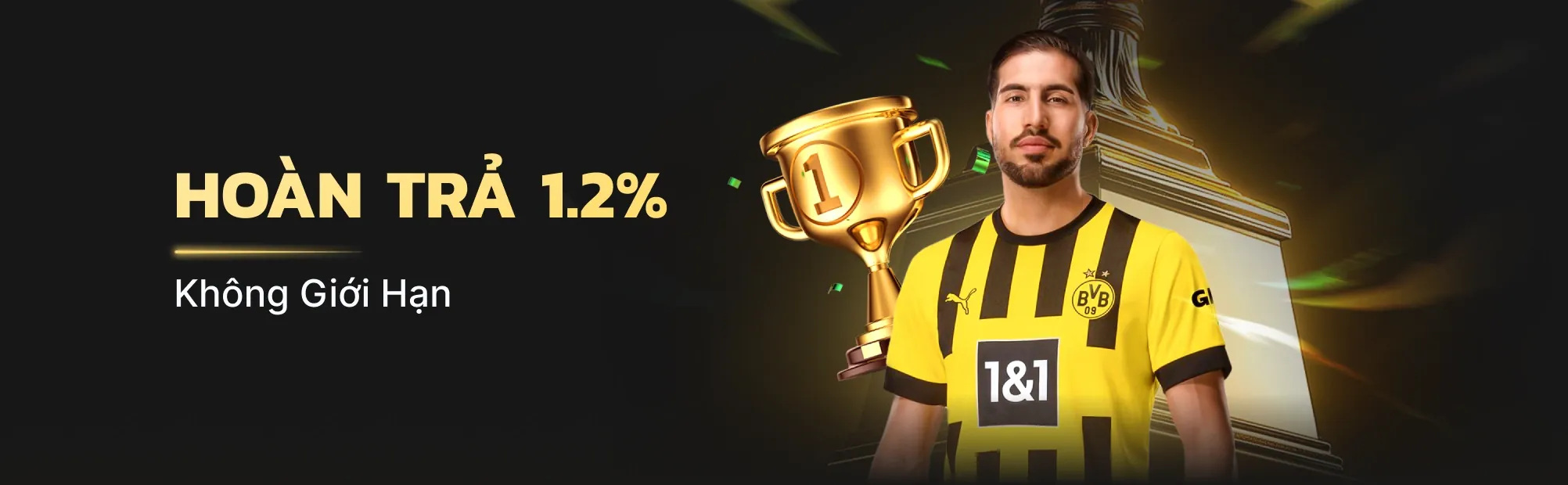 Biểu ngữ thưởng nạp lại và chương trình VIP tại kk5555 win